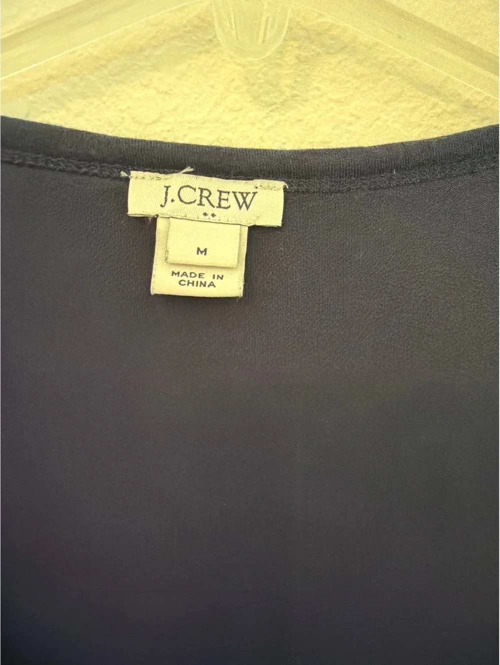 J.Crew Navy Blue Crochet Sleeveless Tank Top, Size Medium